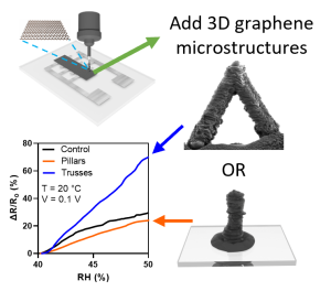 3D-printed graphene microstructures