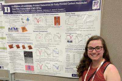 Brittany presenting a poster